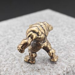 Brass Muscular Giant Figurine — Superhero Desk Sculpture & Collector Miniature - Image 3