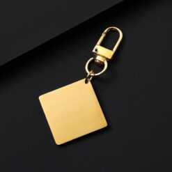 30mm Square Tag with 34mm Clasp, Full Stainless Steel Blank for DIY Projects - Image 4