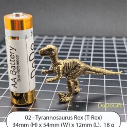 Retro Brass Dinosaur Ornament – Handcrafted T-Rex, Detailed Solid Brass Decor for Collectors and Home - Image 7