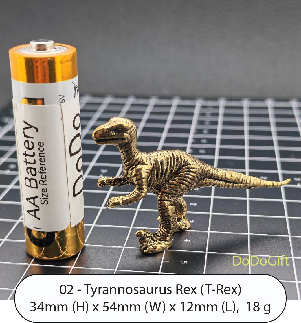 Retro Brass Dinosaur Ornament – Handcrafted T-Rex, Detailed Solid Brass Decor for Collectors and Home - Image 7