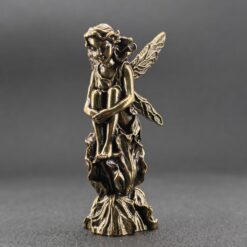 Brass Miniature Angel & Fairy Figurines – Choose Your Style (Six‑Wing, Winged, Little, Flower Fairy) - Image 5