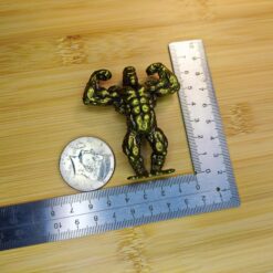 Alternative view of Brass Gorilla Figurine – Muscular Wildlife Sculpture for Desk, Shelf, Nature Lover Gift or Collector Decor