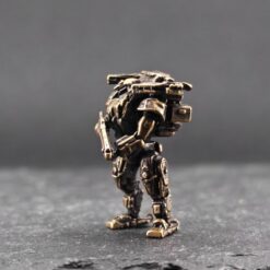 Alternative view of Brass Apocalypse Mecha Miniature – Original Sci-Fi Diorama Collectible Figure
