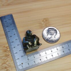 Alternative view of Brass Gorilla Figurine – Handcrafted Miniature Sculpture for Desk, Shelf, Wildlife Decor, Gift for Collectors