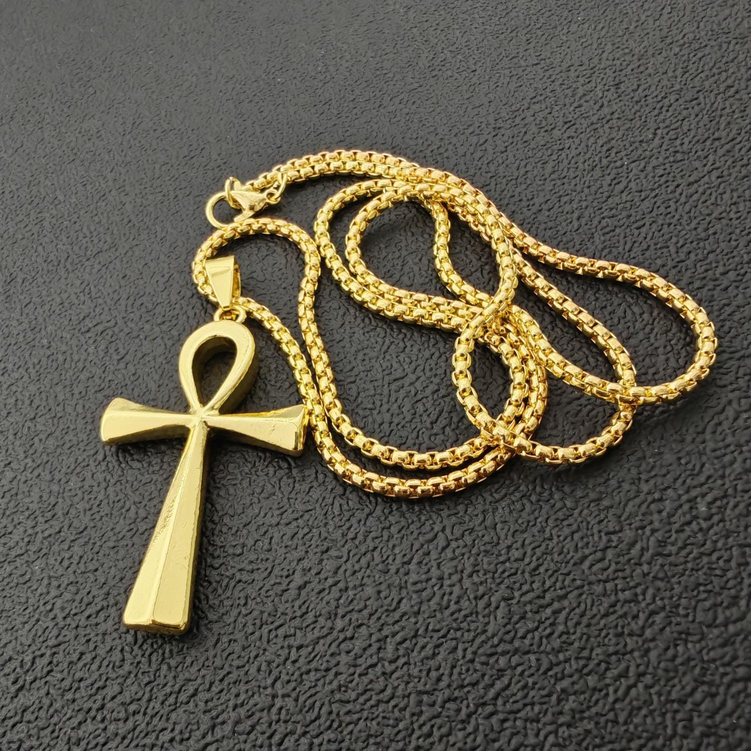 Ankh Cross Pendant Necklace – Ancient Egyptian Symbol | Metal Pendant with Stainless Steel Chain - Image 8