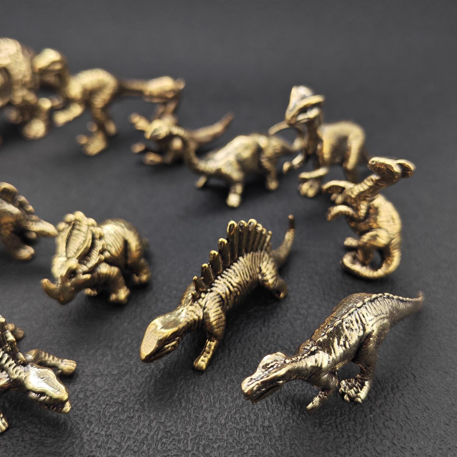 Retro Brass Dinosaur Ornament – Handcrafted T-Rex, Detailed Solid Brass Decor for Collectors and Home - Image 4