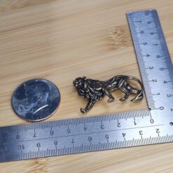 Handcrafted Brass Lion Figurine – Miniature King of Beasts Sculpture for Desk, Shelf, Safari Decor or Collector Gift - Image 3