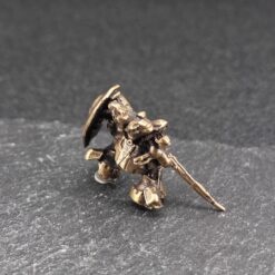 Brass Red Mobile Suit Miniature — Tiny Diorama Figure for Terrarium & Aquascape - Image 5
