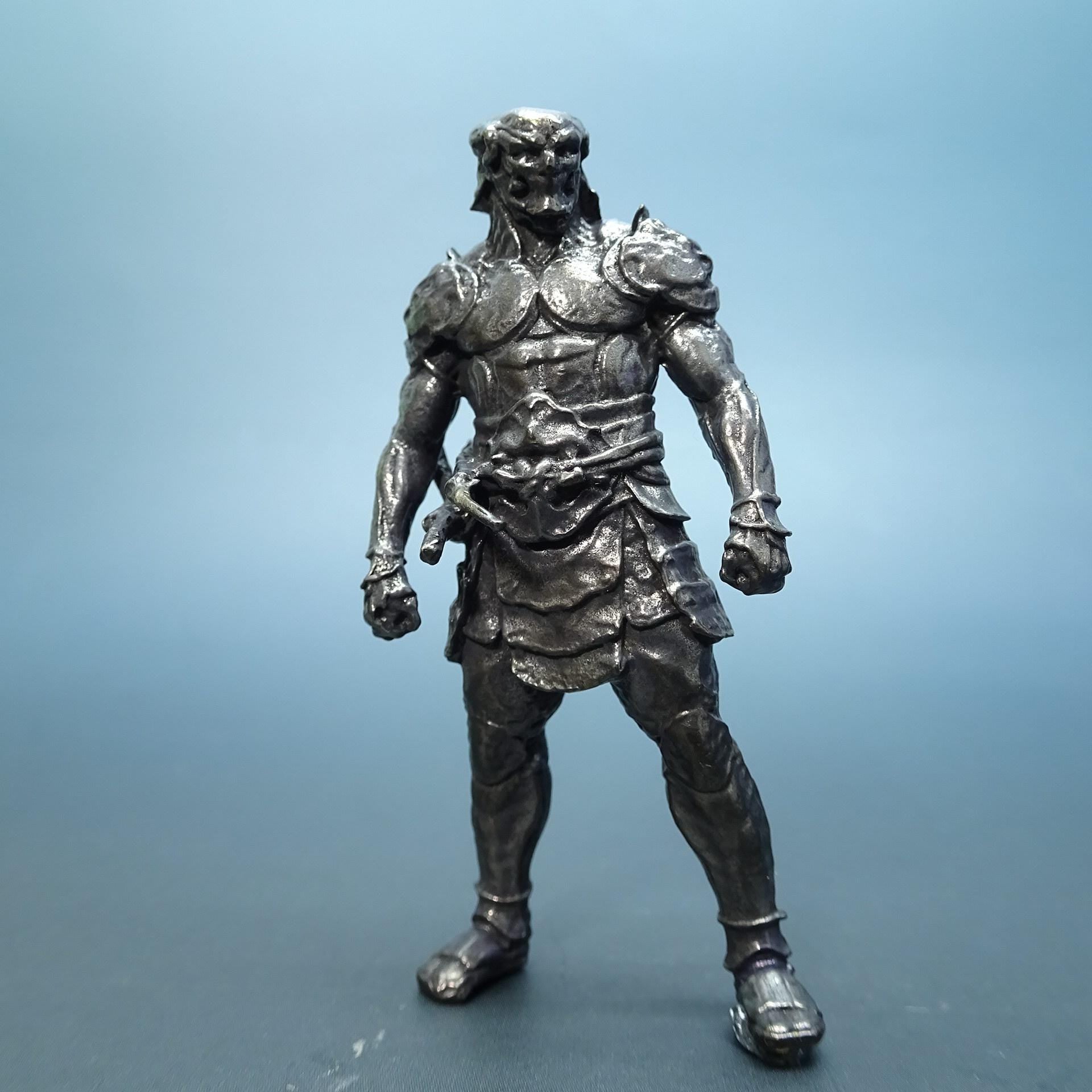Shadow Ninja Brass Figurine – Handcrafted Dark Warrior Collectible - Image 2