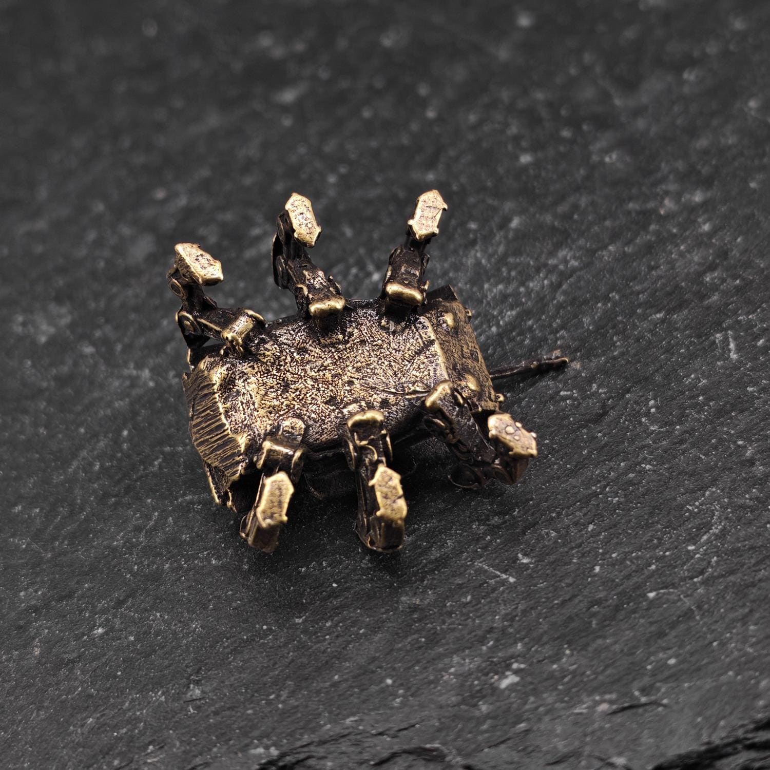 Six-Legged Spider Tank Brass Miniature – Sci-Fi Combat Vehicle Diorama Collectible - Image 10