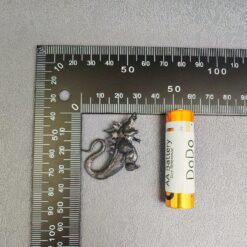 Brass Kaiju Monster Figurine — Spiked Giant Creature Desk Sculpture - Image 5