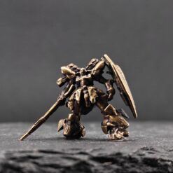 Brass Red Mobile Suit Miniature — Tiny Diorama Figure for Terrarium & Aquascape - Image 6