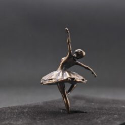 Brass Black Swan Ballerina Figurine — Miniature Lost-Wax Cast Dance Sculpture for Terrarium, Aquascape, and Collector Display - Image 7