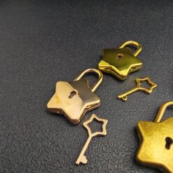 Star-Shaped Lock with Key for Purse, Box, or Craft Hardware, DIY Supply Accessory - Image 10