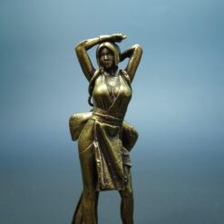Brass Elegant Figure Figurine — Traditional Beauty Sculpture & Cultural Desk Collectible - Image 4