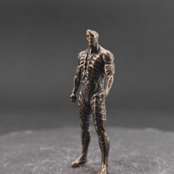 Brass Engineer Figurine — Biomechanical Alien Desk Sculpture - Image 4