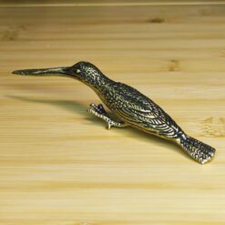 Brass Long-Beaked Bird Figurine – Elegant Decor Piece for Home, Desk, or Collecting - Image 6
