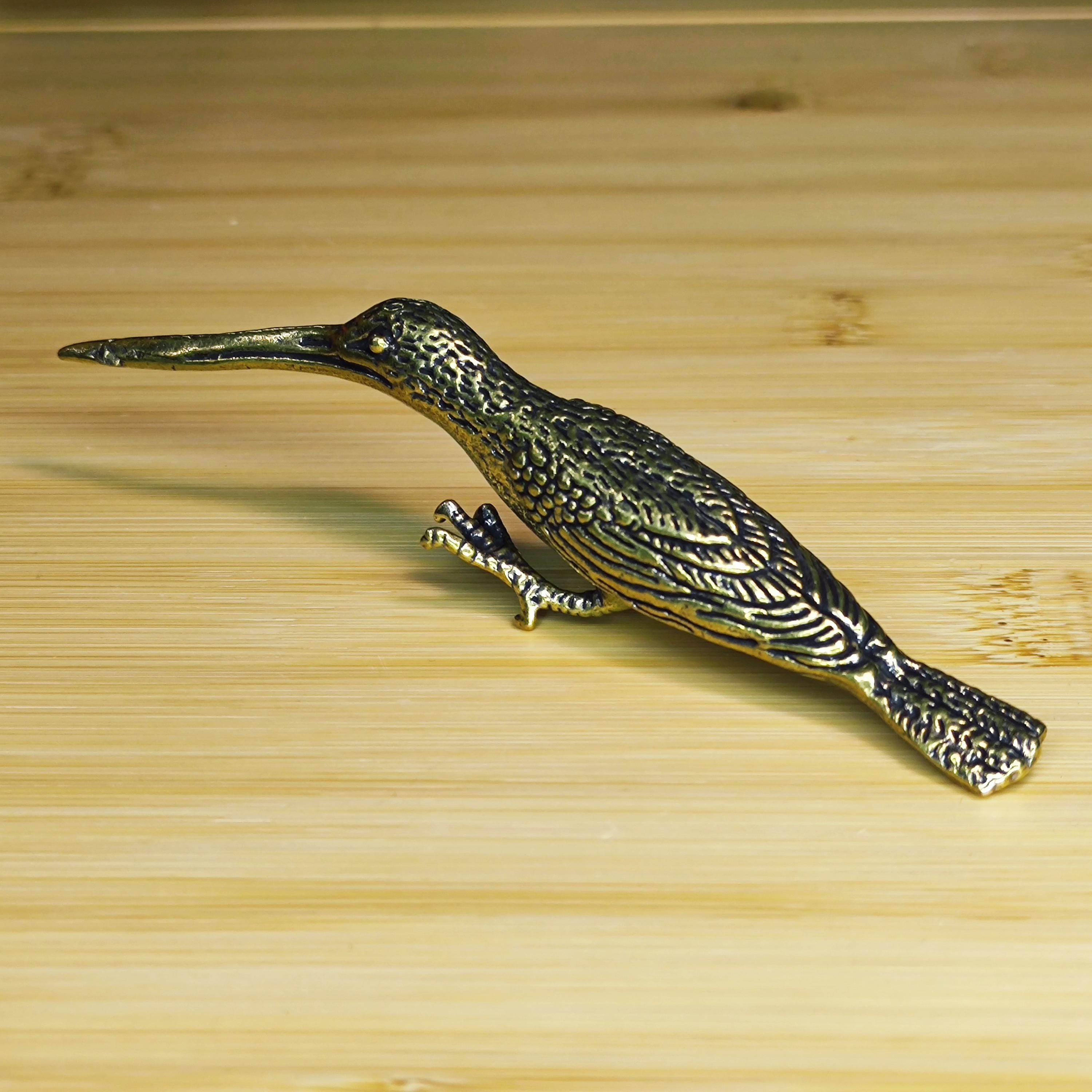 Brass Long-Beaked Bird Figurine – Elegant Decor Piece for Home, Desk, or Collecting - Image 6