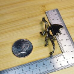 Brass Fire Dragon Figurine – Warcraft-Inspired Mythical Sculpture for Desk, Shelf, Fantasy Decor or Collector Gift - Image 3