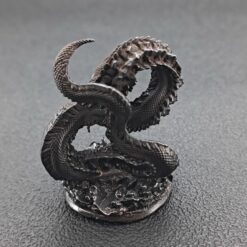Brass Coiled Dragon Figurine — Oxidised Black Zodiac Sculpture for Desk, Feng Shui, and Collector Display - Image 10
