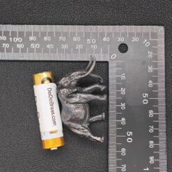 Solid Brass Mammoth Figurine – Antique Prehistoric Sculpture for Desk, Shelf & Collector Display - Image 7