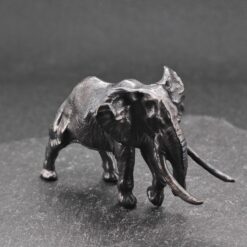 Solid Brass Mammoth Figurine – Antique Prehistoric Sculpture for Desk, Shelf & Collector Display - Image 3