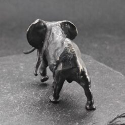Solid Brass Mammoth Figurine – Antique Prehistoric Sculpture for Desk, Shelf & Collector Display - Image 6