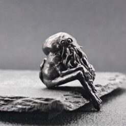 Cthulhu Infant Thinker — Aged Brass Miniature Figurine - Image 4