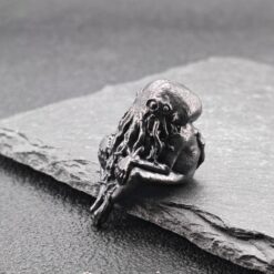 Cthulhu Infant Thinker — Aged Brass Miniature Figurine - Image 5
