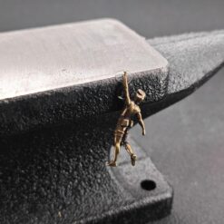Brass Miniature Rock Climber Figure – Micro World Diorama & Terrarium Accessory - Image 12