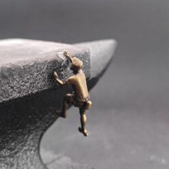 Brass Miniature Climber Figure – Micro World Diorama & Terrarium Accessory - Image 7