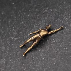 Brass Miniature Rock Climber Figure – Micro World Diorama & Terrarium Accessory - Image 6