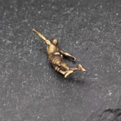 Brass Miniature Rock Climber Figure – Micro World Diorama & Terrarium Accessory - Image 3