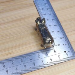 Handcrafted Brass Pig Figurine – Miniature Animal Sculpture for Desk, Shelf, Farmhouse Decor or Collectible Gift - Image 3