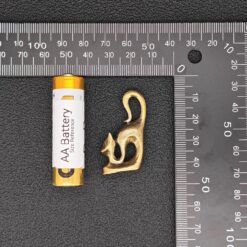 Brass Cat Figurine | Handmade Minimalist Sculpture | Collectible Gift - Image 9