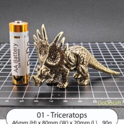 Retro Brass Dinosaur Ornament – Handcrafted T-Rex, Detailed Solid Brass Decor for Collectors and Home - Image 6