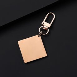 30mm Square Tag with 34mm Clasp, Full Stainless Steel Blank for DIY Projects - Image 3