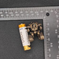 Brass Heavy Mech Statue — Sci-Fi Robot Miniature for Terrarium, Diorama and Desk Display - Image 5