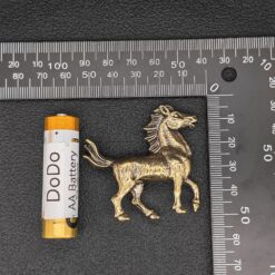 Alternative view of Brass Horse Figurine Miniature for Collectors, Desk Art, and Horse-Themed Home Decorations
