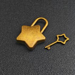 Star-Shaped Lock with Key for Purse, Box, or Craft Hardware, DIY Supply Accessory - Image 7