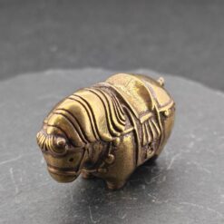 Miniature Brass Fat Horse Figurine — Handcrafted Collectible Statue - Image 6