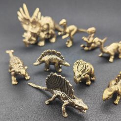 Retro Brass Dinosaur Ornament – Handcrafted T-Rex, Detailed Solid Brass Decor for Collectors and Home - Image 3