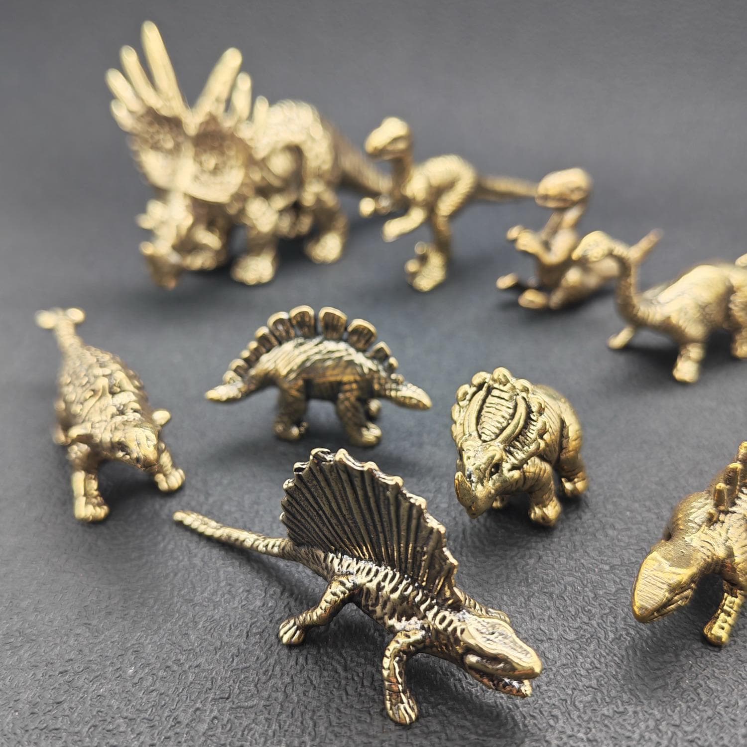 Retro Brass Dinosaur Ornament – Handcrafted T-Rex, Detailed Solid Brass Decor for Collectors and Home - Image 3
