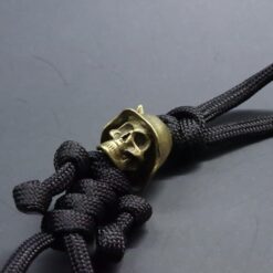 Brass Skull Soldier EDC Keychain Lanyard - Image 5