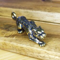Brass Feng Shui Wealth Tiger – Crouching Pose, Symbol of Power & Continuous Prosperity - Image 5