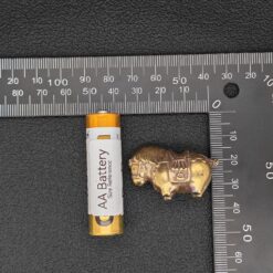 Alternative view of Miniature Brass Fat Horse Figurine — Handcrafted Collectible Statue