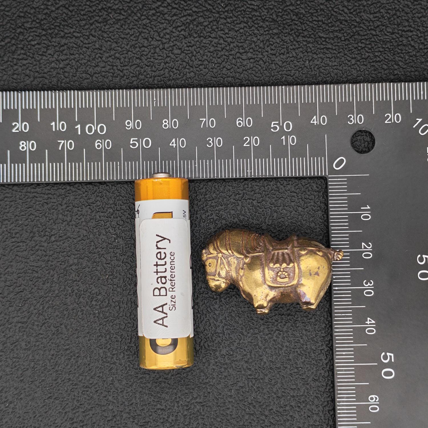 Miniature Brass Fat Horse Figurine — Handcrafted Collectible Statue - Image 2