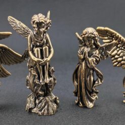 Brass Miniature Angel & Fairy Figurines – Choose Your Style (Six‑Wing, Winged, Little, Flower Fairy) - Image 9