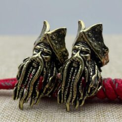 Handcrafted Deep Sea King Pirate Pendant - Unique Brass Accessory for DIY Projects - Image 6