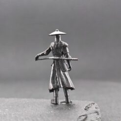 Brass Ronin Swordsman Figurine – Handcrafted Miniature Collectible - Image 6